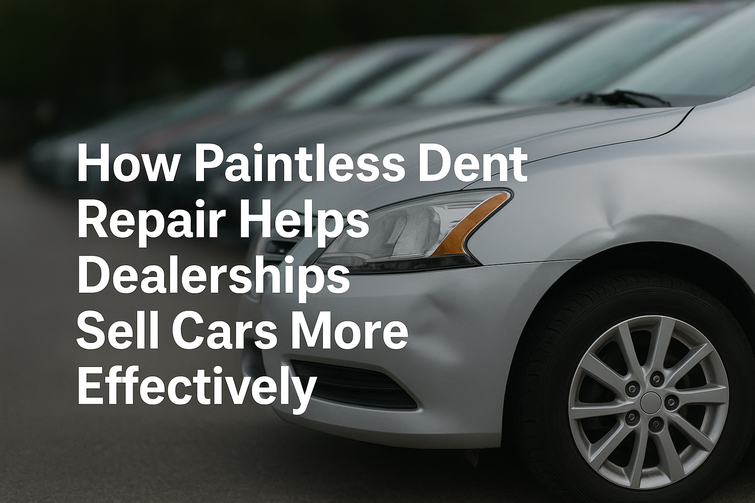 How Paintless Dent Repair Helps Dealerships Sell Cars More Effectively
