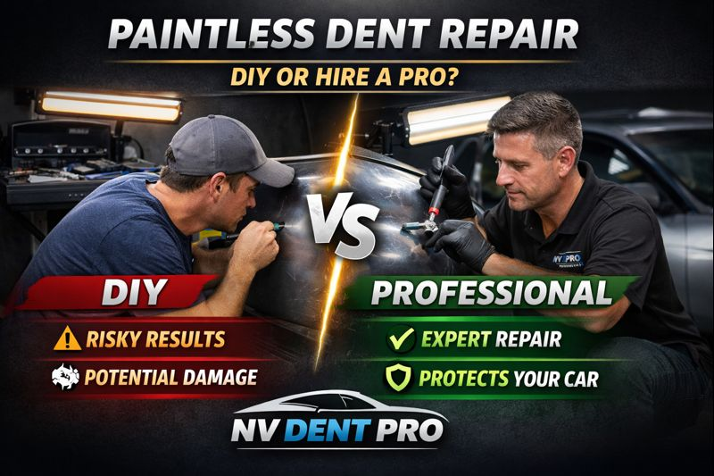 Should You Do Paintless Dent Repair Yourself or Contact a Professional?